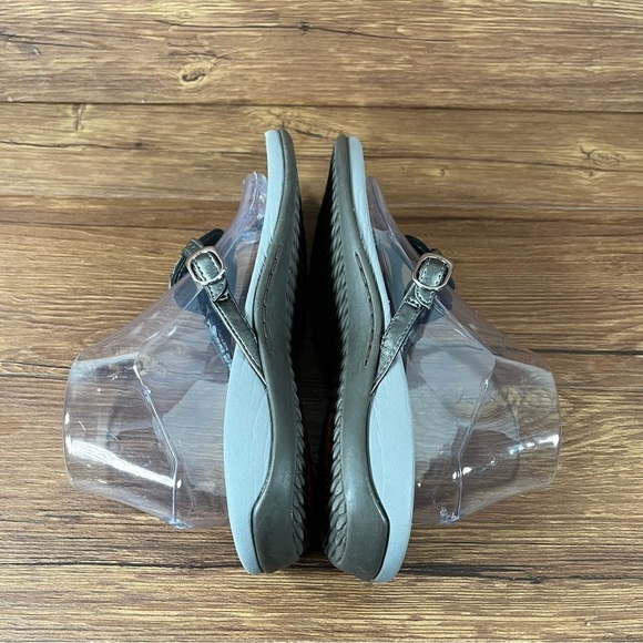 Orthaheel Yolanda Medallion Silver Flip Flops Sandals Women’s Size 9 Shoes - Picture 7 of 10